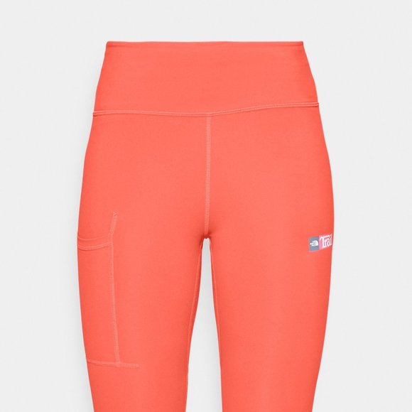 NWT $85 THE NORTH FACE Women XS Capri Leggings Tights Running Gym Yoga NEON PINK - Picture 8 of 13